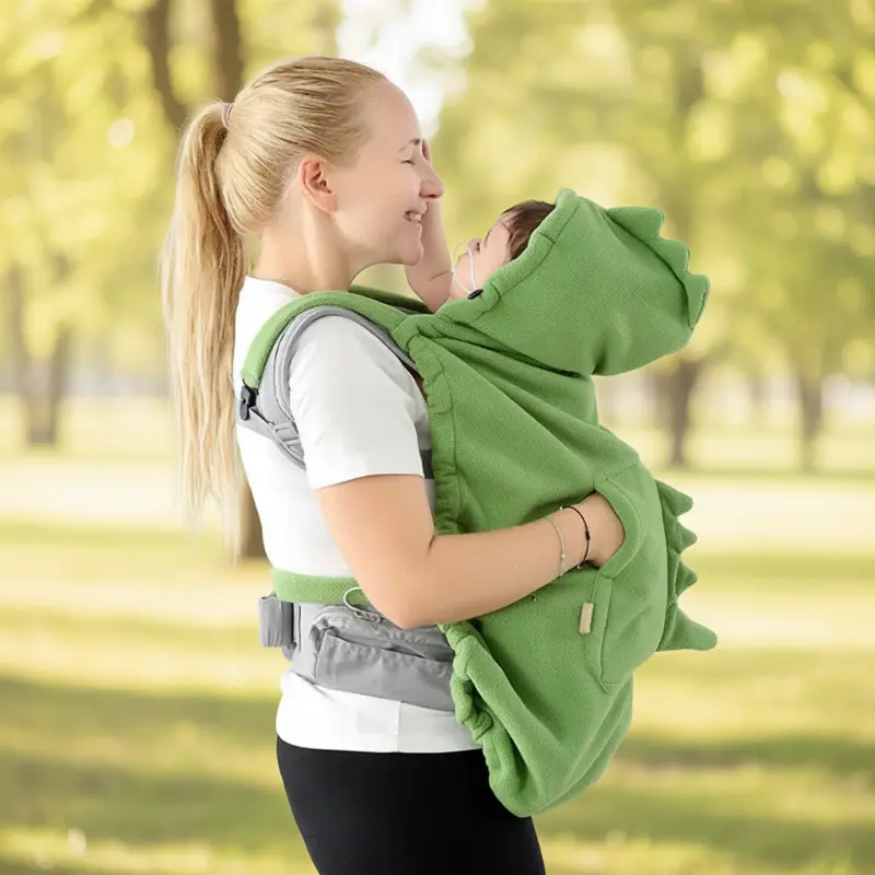 Dinosaur Baby Carrier Cover – Warm & Comfort – Dino Baby Deken