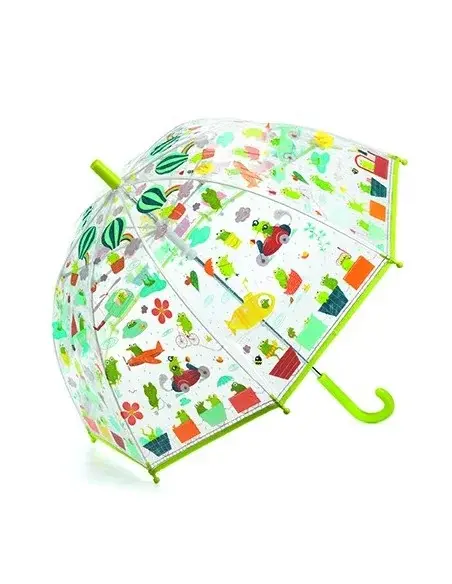 Djeco kinderparaplu Kikkers (groen) ( alleen in winkel verkrijgbaar)