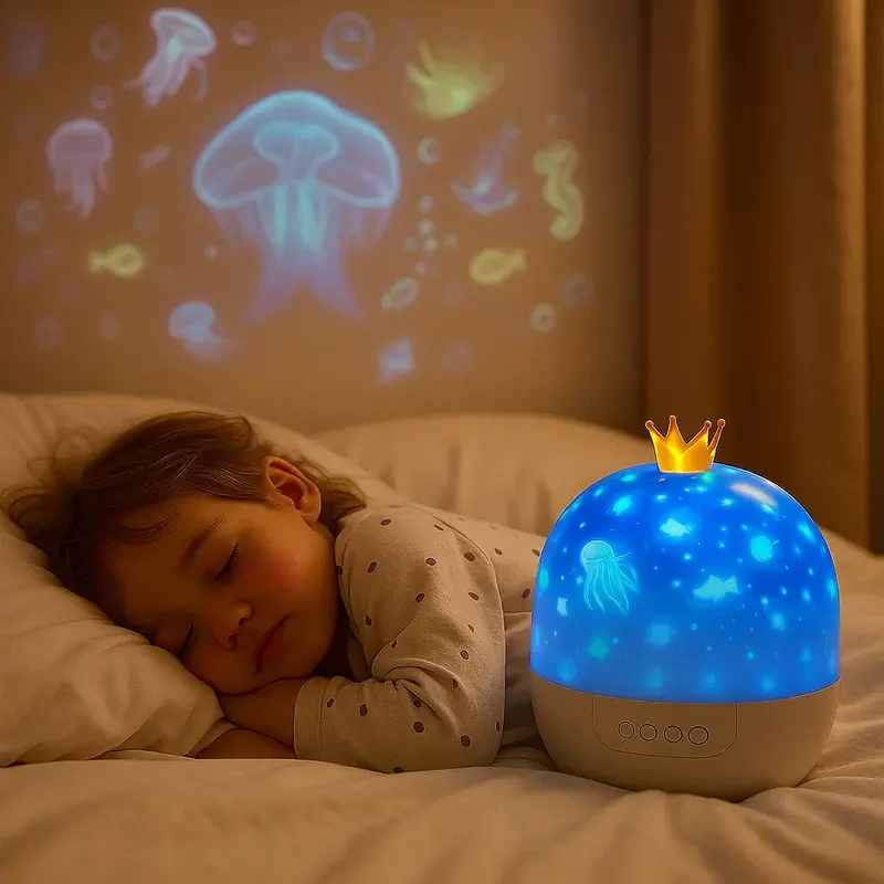DreamBeam™ – Rustgevende Nachtlamp met Projectie – Kinder Slaap Licht