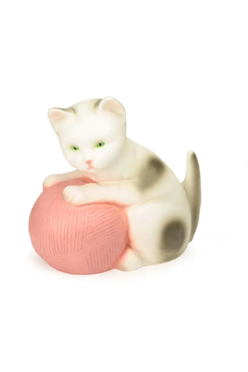 Egmont Lamp Kat Met Bol Wol Roze 24x23 cm