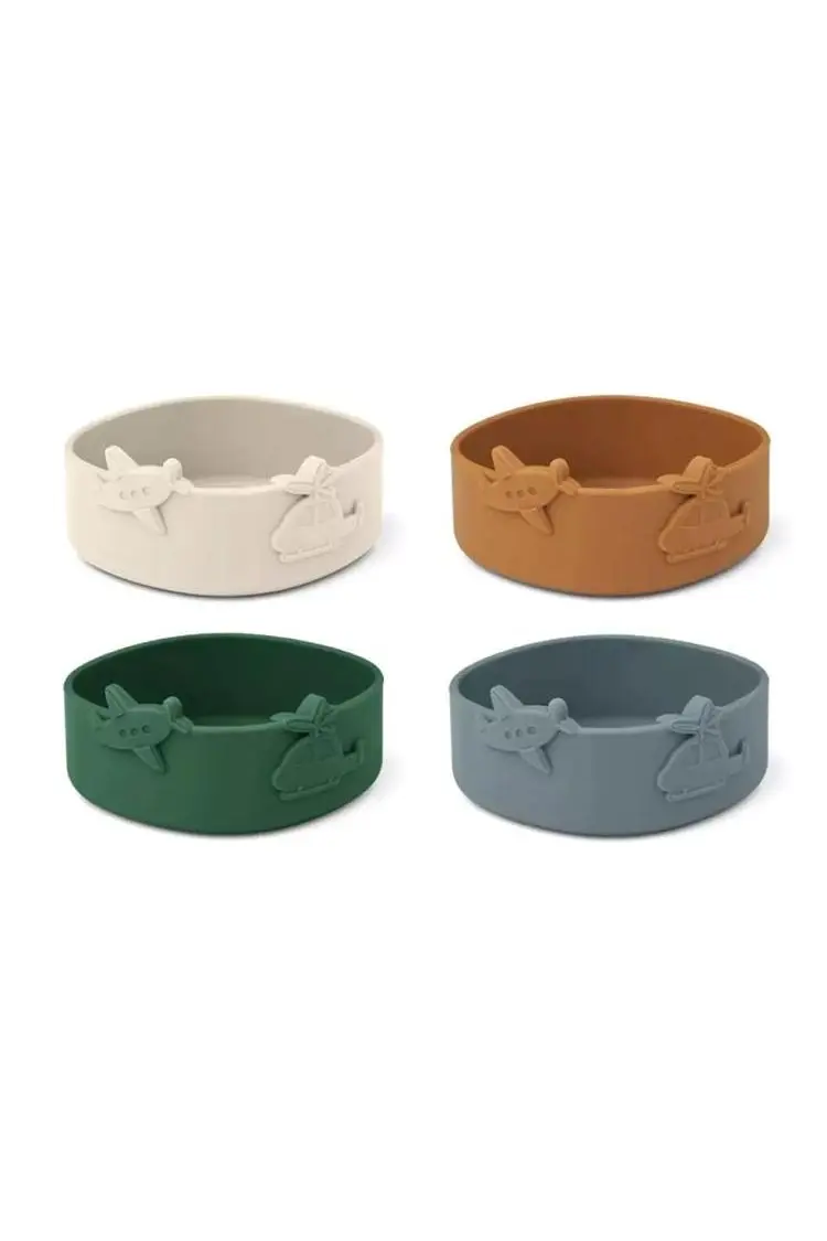 Emily Bowl 4-Pack - Blue fog multi mix