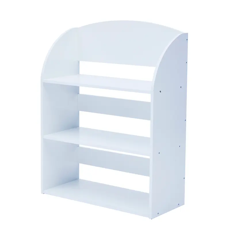 Fantasy Fields Freestanding Kids Wooden Display Bookcase, 3 Tier Bookshelf & Organiser, White