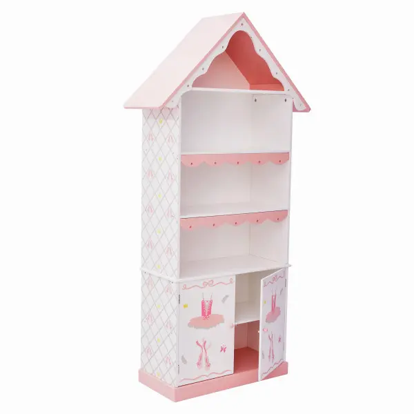 Fantasy Fields Swan Lake Kids Wooden Bookcase with Storage, 6 Tier Bookshelf & Organiser