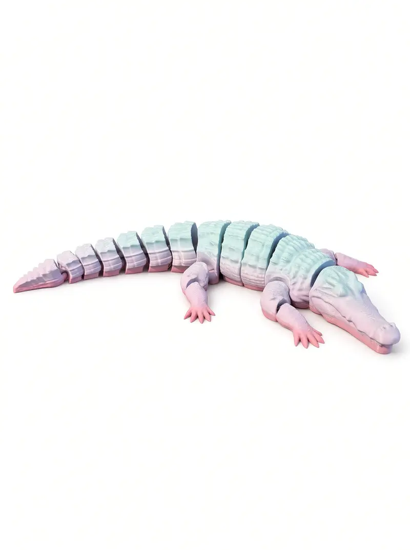 Flexi krokodil – 3D-geprint model