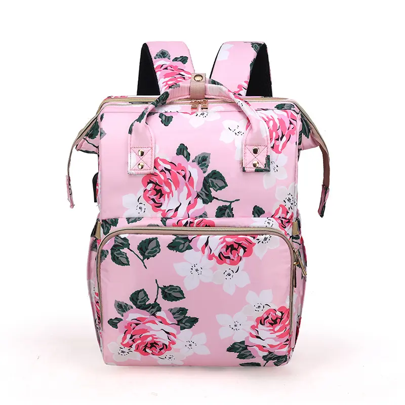 FloraGuard™ – Opvouwbare Mama Tas met Muskietennet – Stijlvolle Praktische Luiertas
