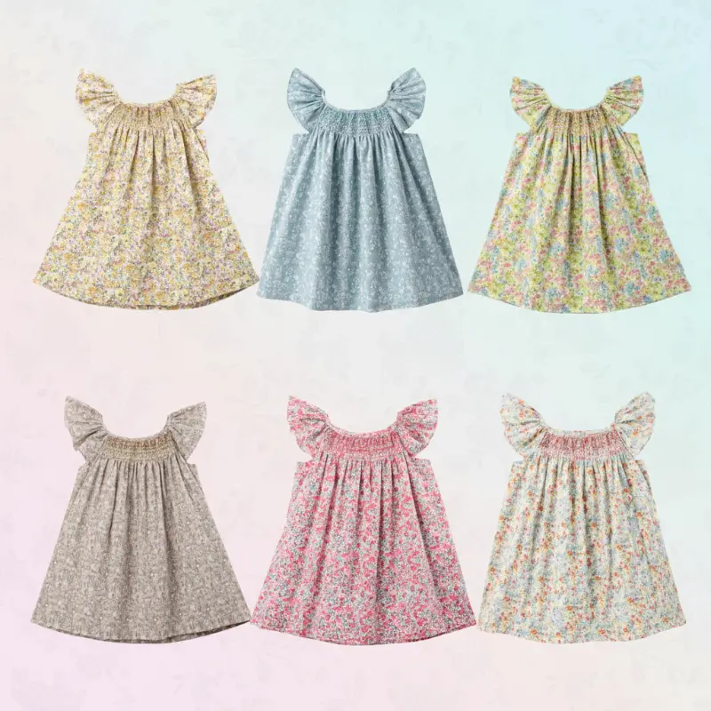 Floral Dress – Licht & Luchtig – Meisjes Flutter Sleeve Jurk