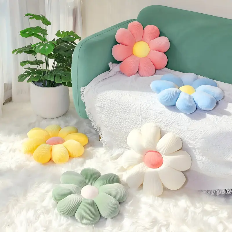 FloraSupport™ – Ergonomisch Pluche Kussen – Comfort & Houding Ondersteuning