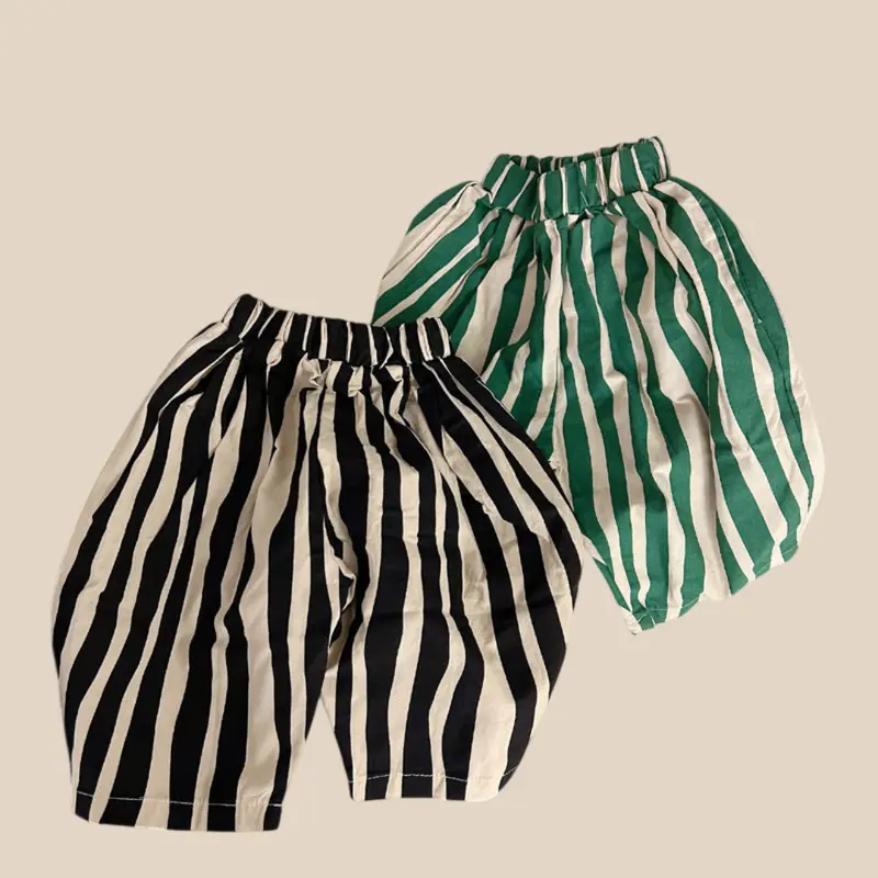 FlowStripe™ – Luchtige Gestreepte Zomerbroek – Kinder Katoenen Broek