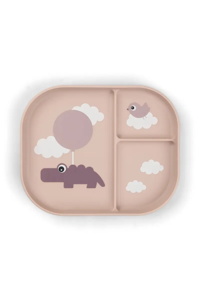 Foodie compartment plate | Happy clouds - Powder