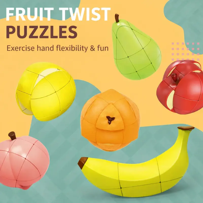 FruitCube – Kleurrijk & Uitdagend – Montessori Fruit Puzzel
