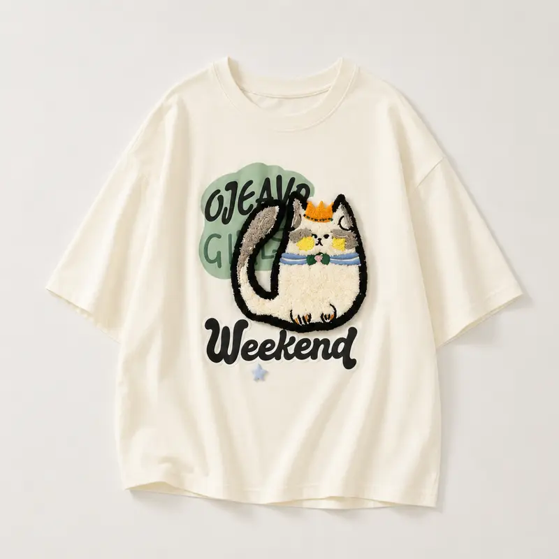 FunPaws – Speels & Stijlvol – Oversized T-shirt met kattenprint