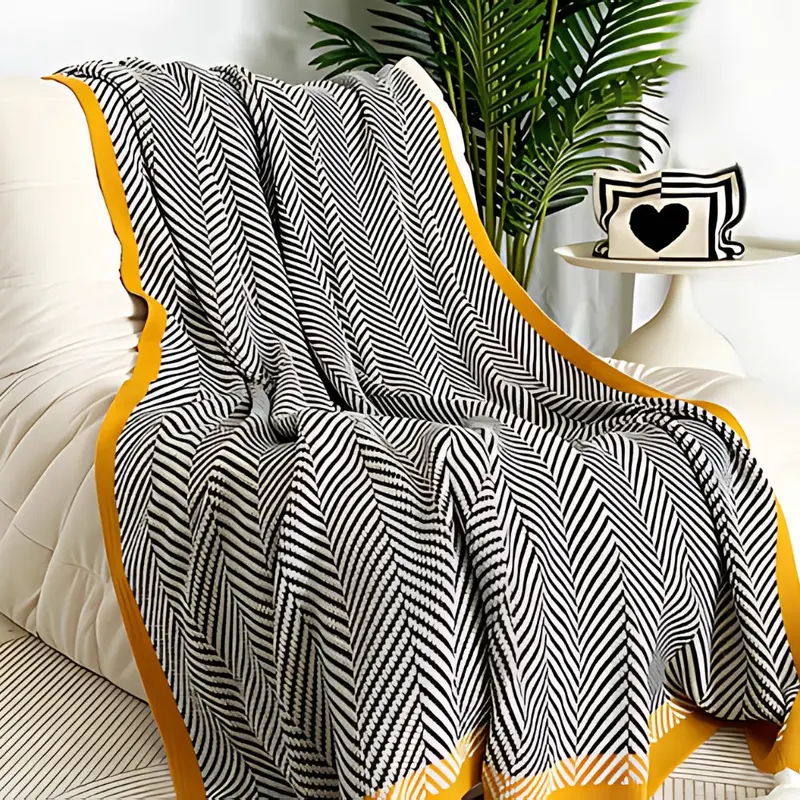 Gala Fleece Deken - Ultrazacht Acryl, Scandinavisch Design