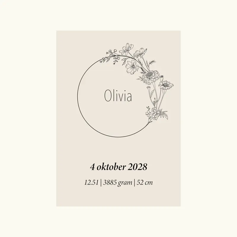 Geboortebloem Oktober (goudsbloem (calendula) en de cosmea)