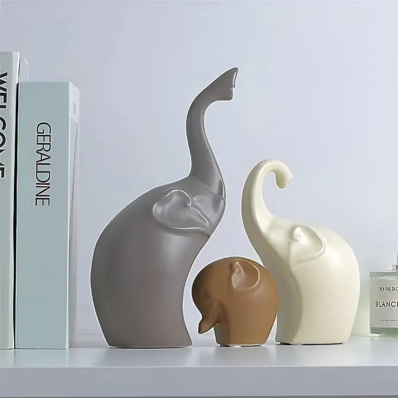 Grazia Beeldhouwwerk - Olifant beeldjes, Modern Ontwerp
