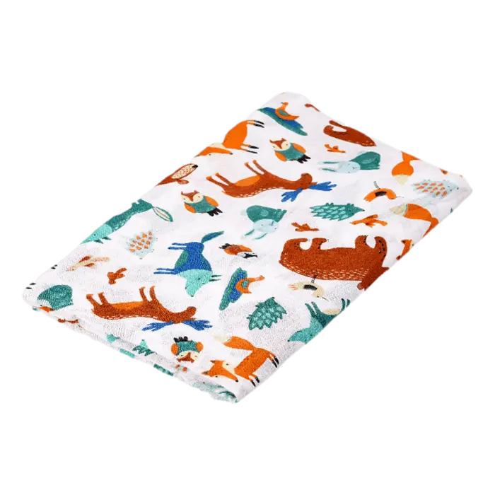 Happy Bear Hydrofiele doek | Forest Animals