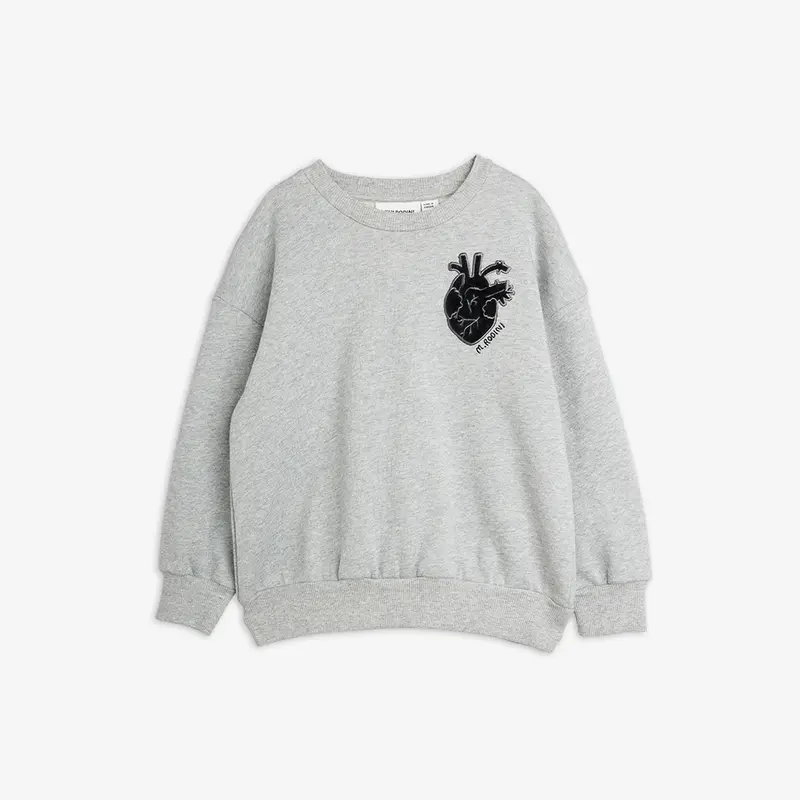 Heart application sweatshirt