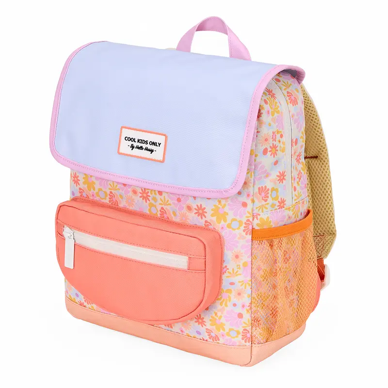 hello hossy rugzak retro flowers - 38 cm