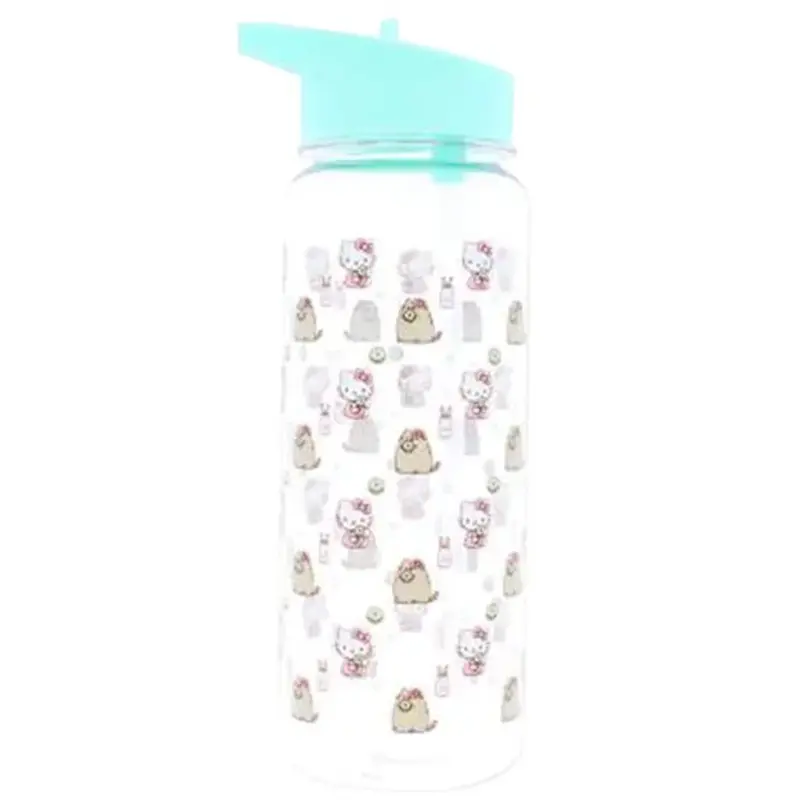 Hello Kitty & Pusheen Waterfles met rietje