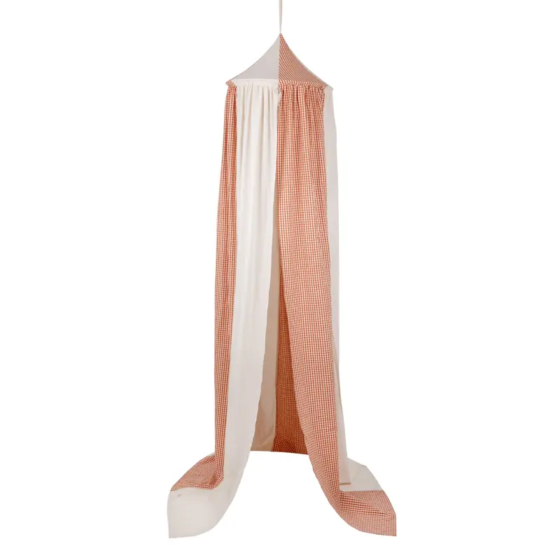 HelloLoomi Cotton Canopy - Rusty Check Circus
