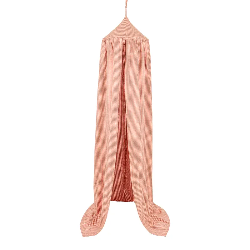 HelloLoomi Cotton Canopy - Rusty Check