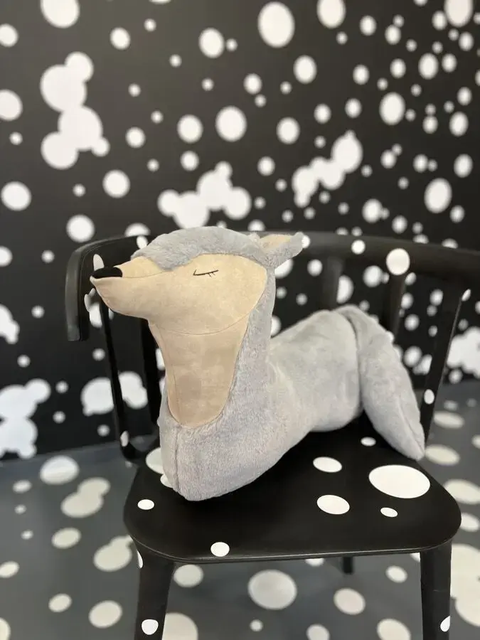 HelloLoomi Handmade Wolf Soft Toy Pillow