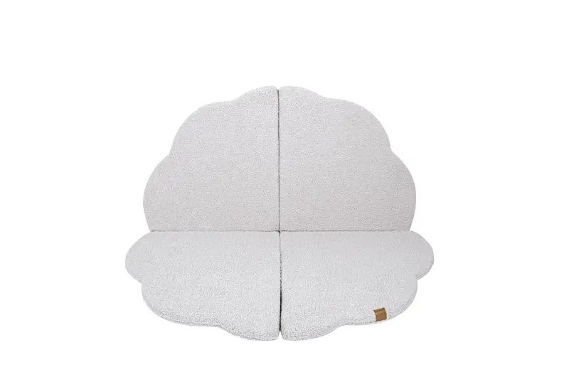 HelloLoomi Play Mat for Kids - Cloud Shaped Bearly White