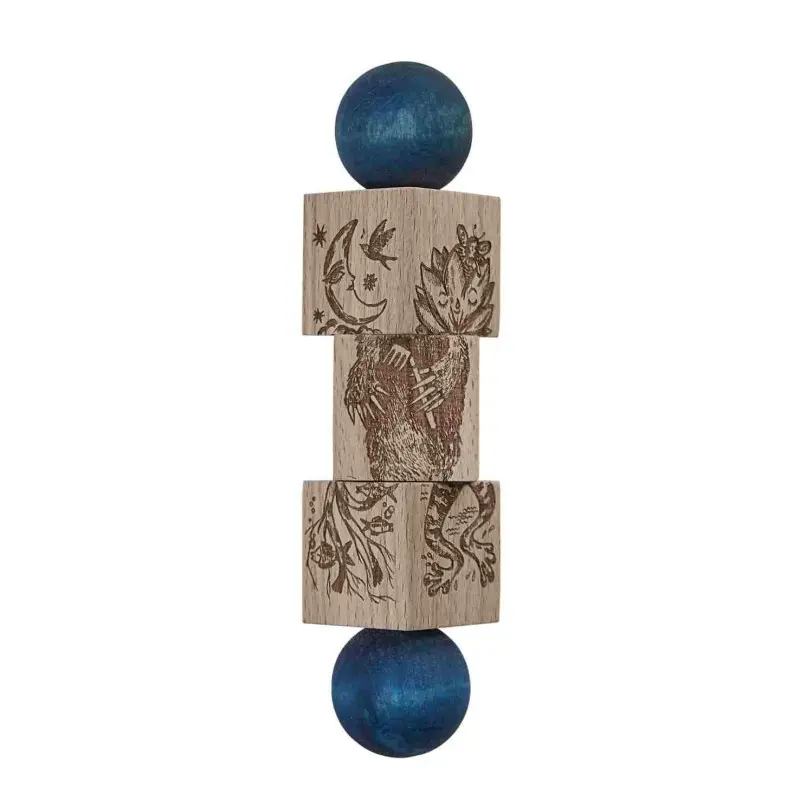 HelloLoomi Secret Garden Wooden Spinning Puzzle - Colorful