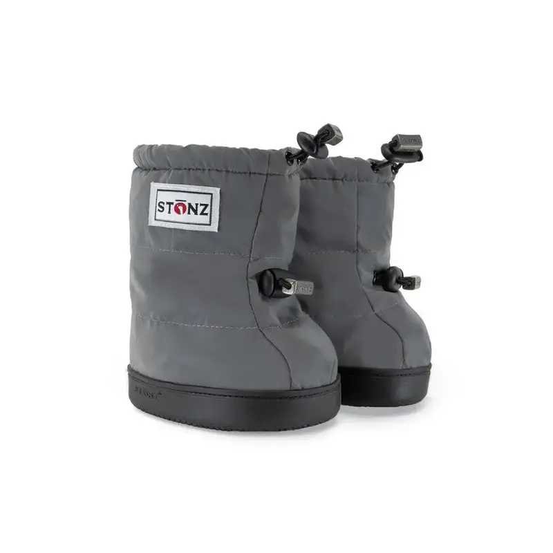 HelloLoomi Toddler Puffer Booties - Reflective Silver