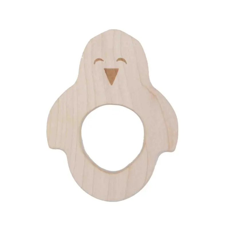 HelloLoomi Wooden Teether - Penguin