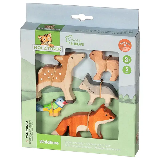 Holztiger – Bosdieren Set | 5 Stuks (80630) NIEUW