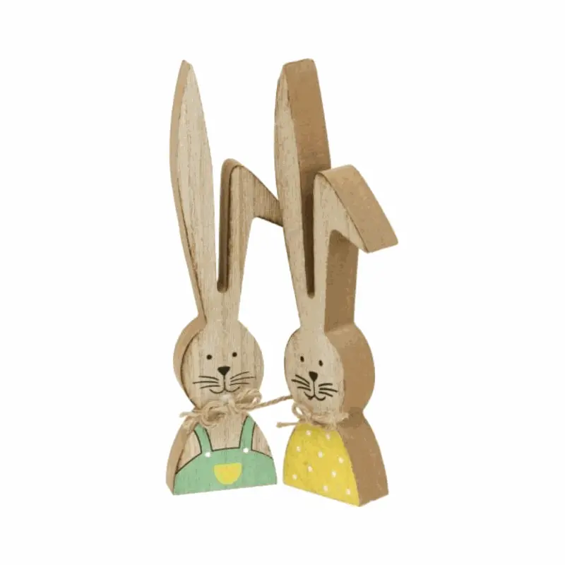 Houten Paashazen 19 cm