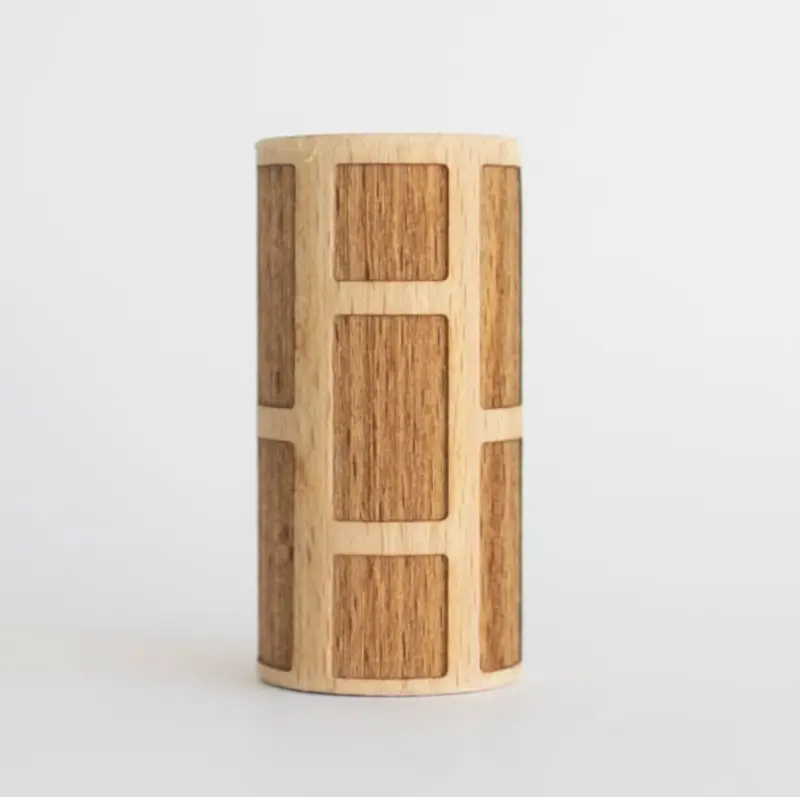 Houten roller - bakstenen