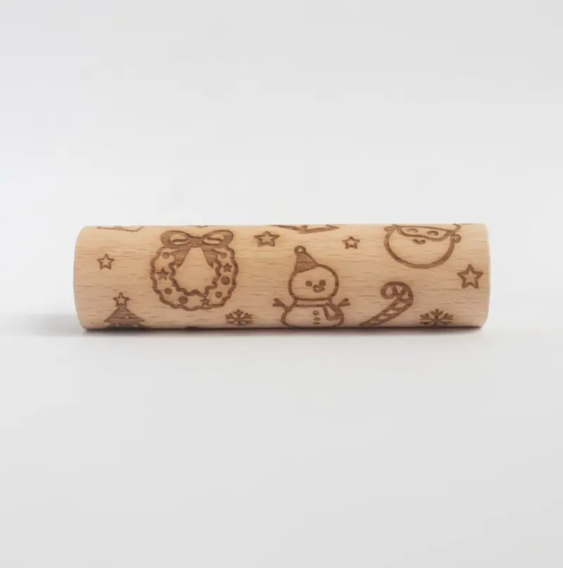 Houten roller - kerst