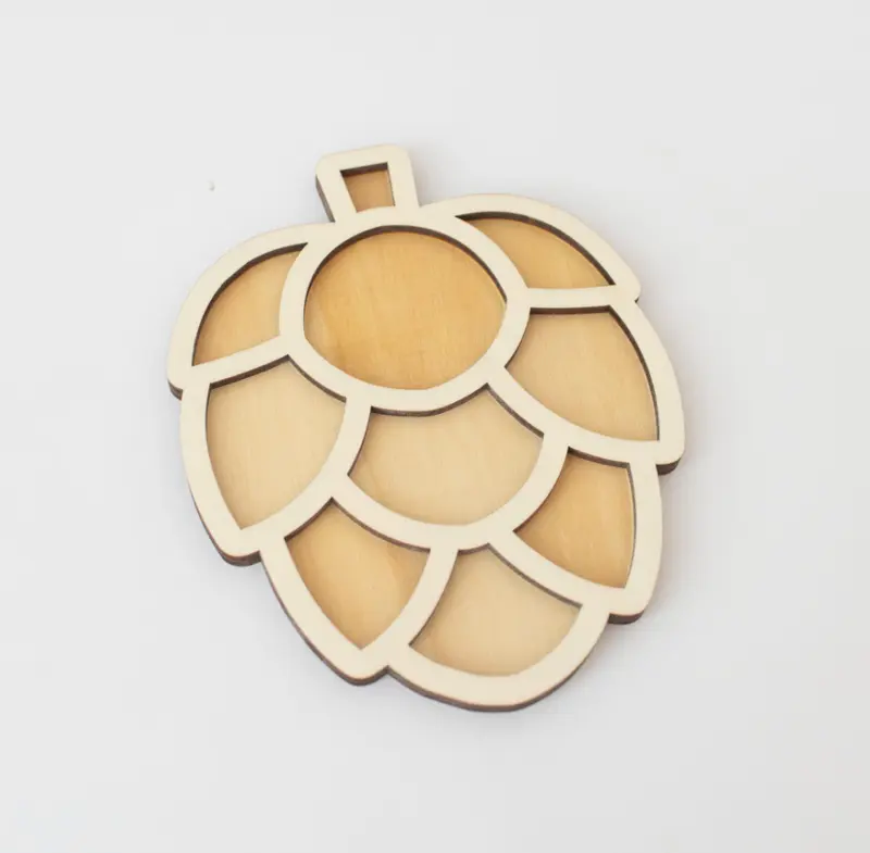 Houten speeltray - dennenappel
