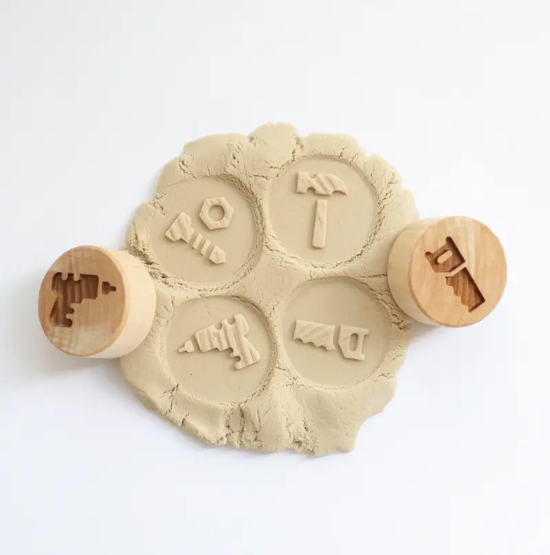 Houten stempelset - gereedschap