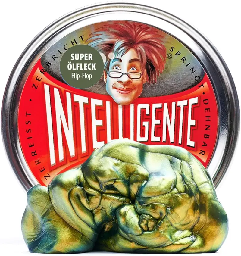 Intelligente knete Flip Flop Ölfleck