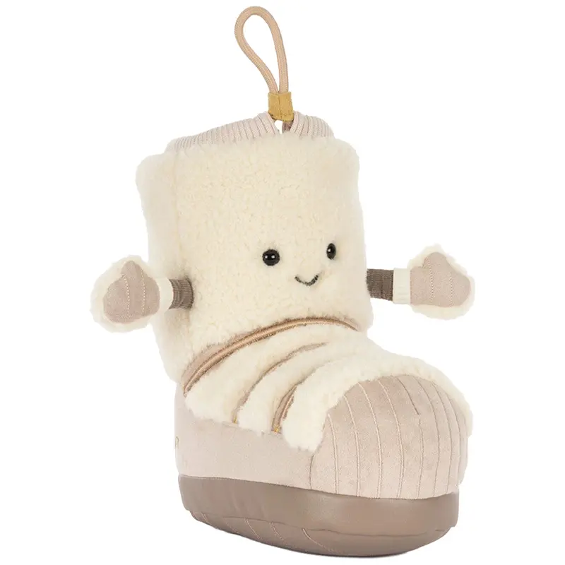 jellycat amuseable knuffelsneeuwlaars petra - 21 cm