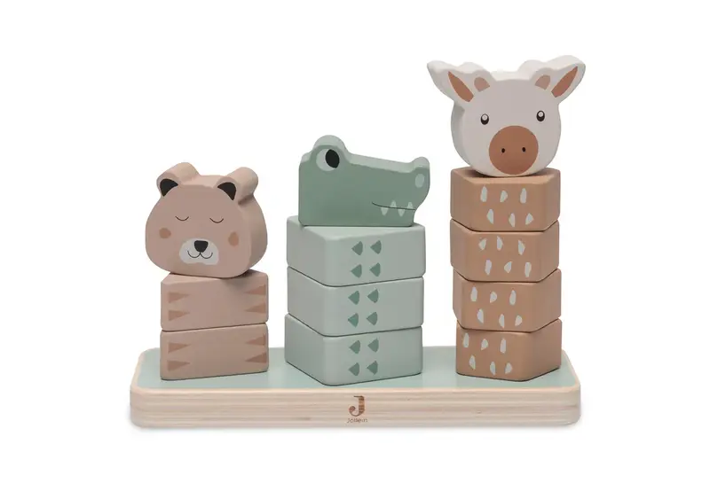 Jollein – Houten Stapeltoren - Jungle Jambo