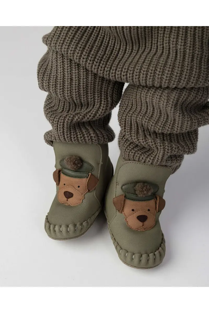 Junus Booties | Terrier - Stone Nubuck