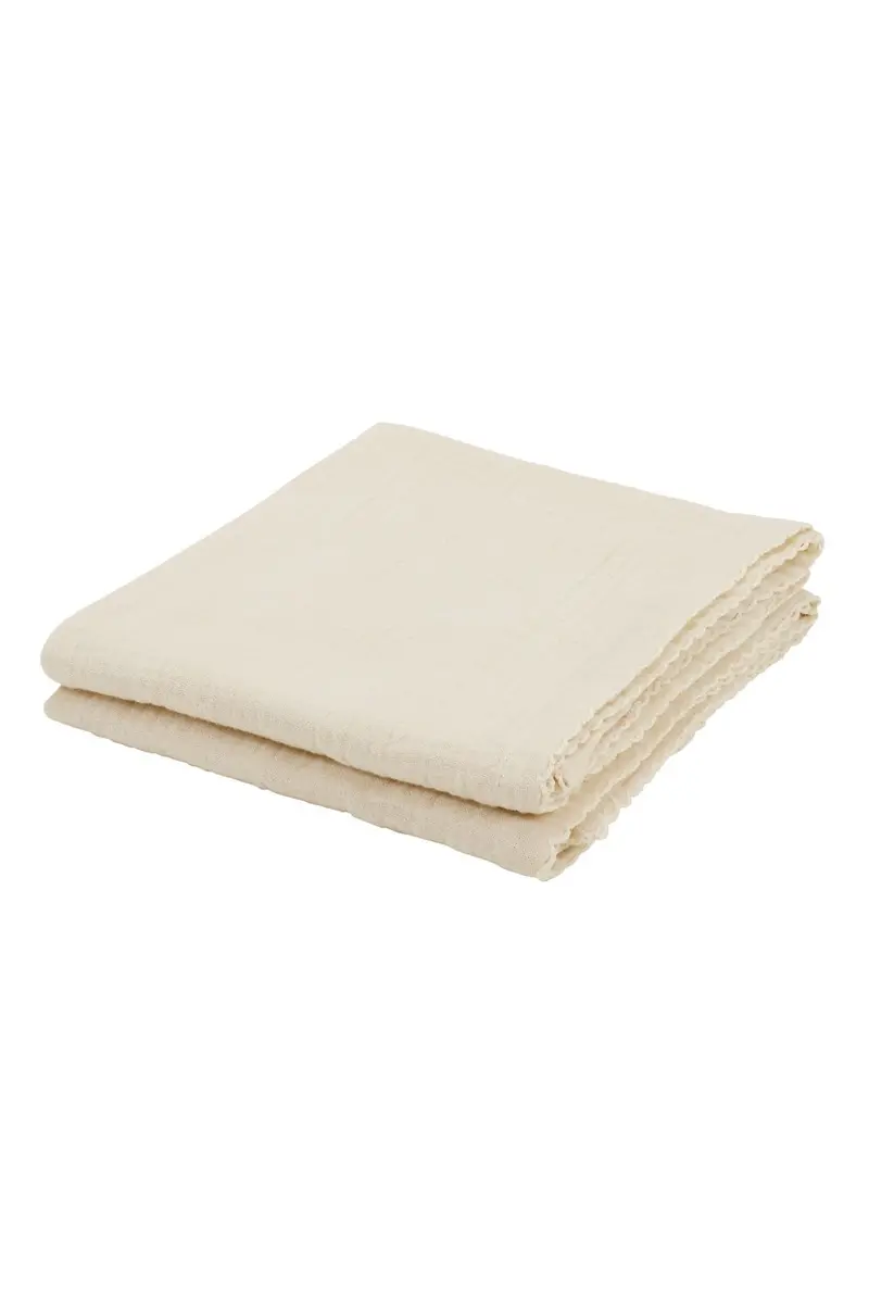 Kai muslin nurcing cloth 2 pcs - Cream
