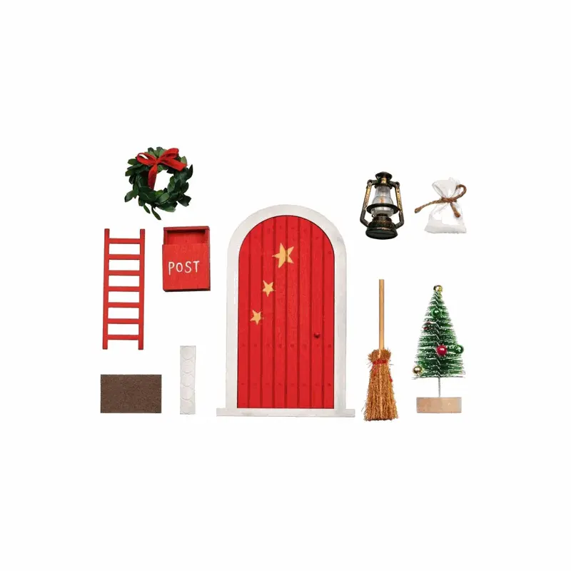 Kerst Kabouterdeur (9 delig)