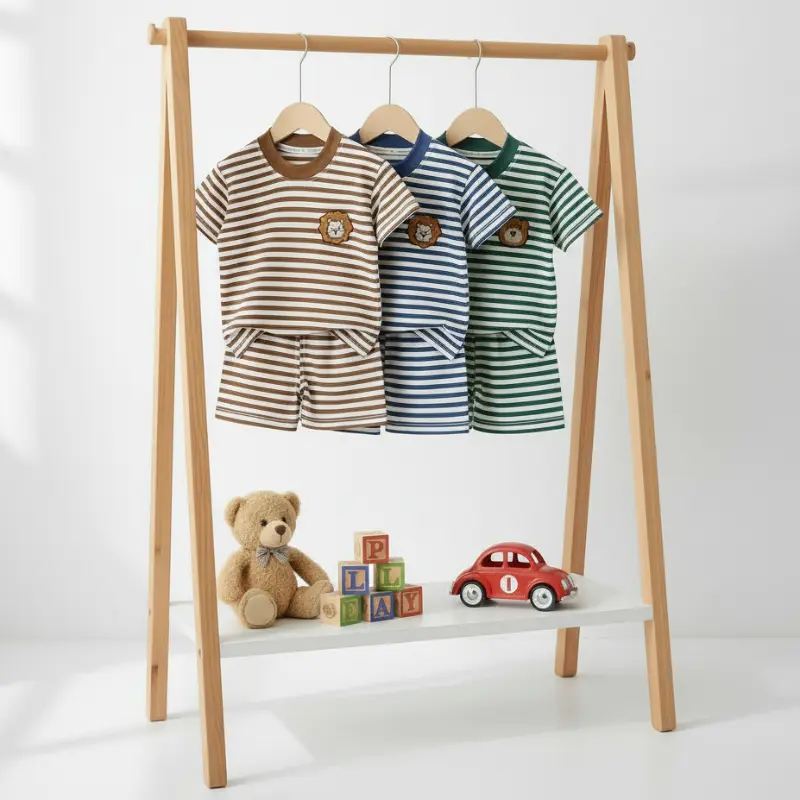 Kids Stripe Outfit – Trendy & Comfort – Zomer Kinder Outfit