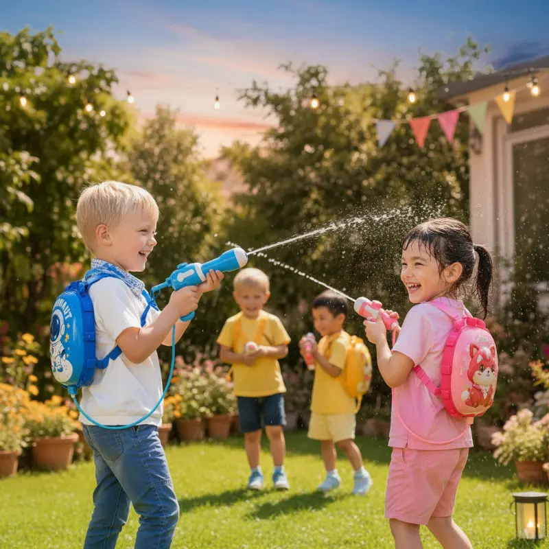 Kids Water Blaster – Speels & Praktisch – Rugzak met Waterpistool