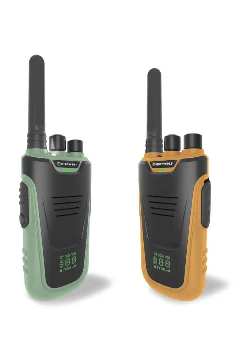 Kidywolf Kidytalk - Walkie Talkies - Green-Orange