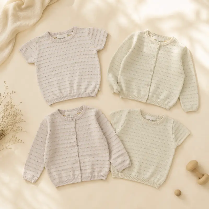 Knit Top & Cardigan – Zacht & comfortabel – Gebreid Shirt & Vest