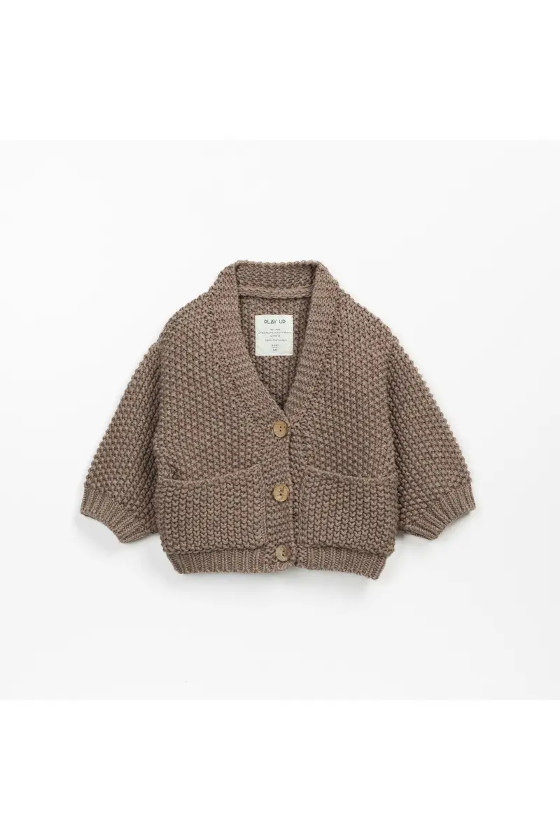 KNITTED CARDIGAN PINE