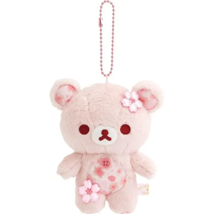 Korilakkuma 13 cm Plush Keychain - Sakura Cherry Blossom - Korilakkuma