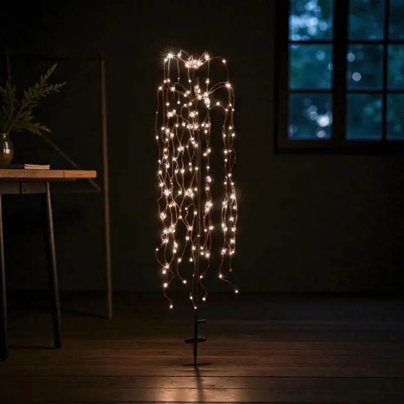 LED Treurwilg voor buiten – 180 cm hoog Warm Wit