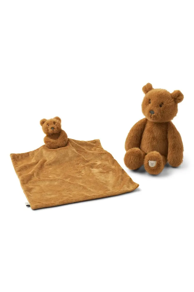 Lillian Bear Gift Set Golden caramel