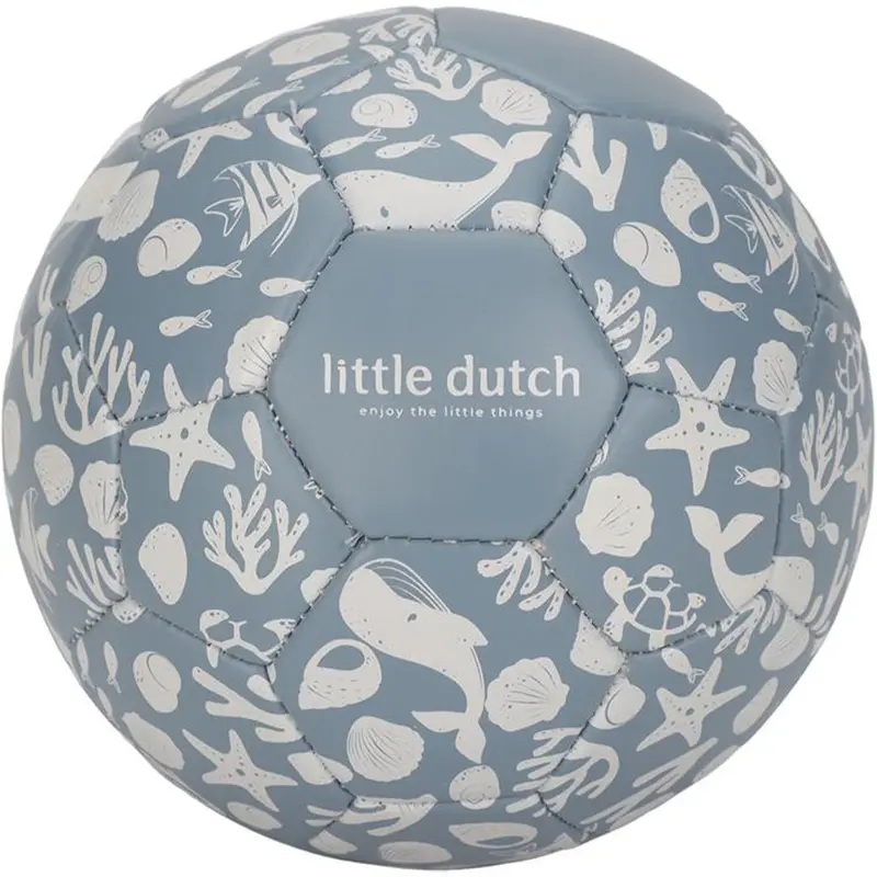 little dutch speelbal blauw - 15 cm